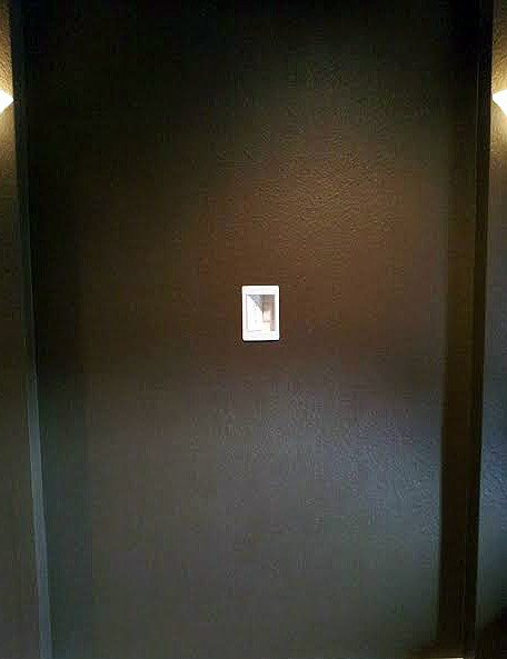 A new outlet was installed at a residential home in Murphy, TX in order to mount a TV on the wall.