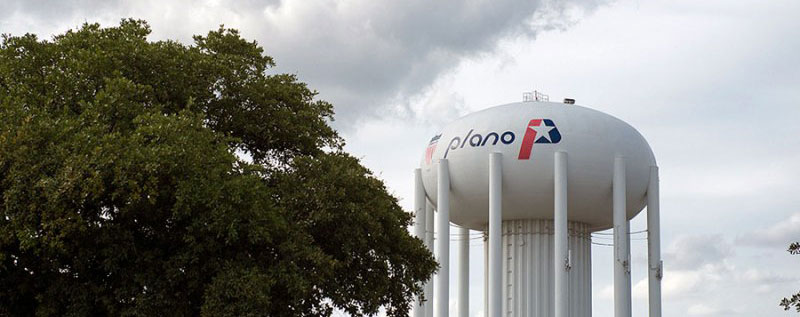 Water tower in Plano, Texas