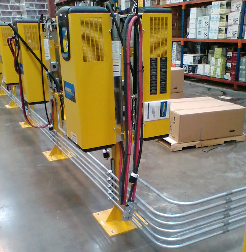 Wiring system for a commercial building 